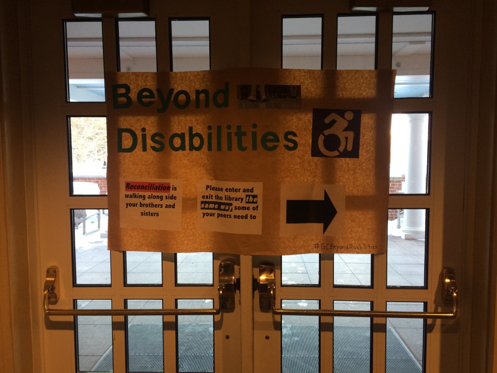 disability awareness library closing Leah Serao