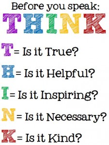 think before you speak, classroom, kind, back to school activities 